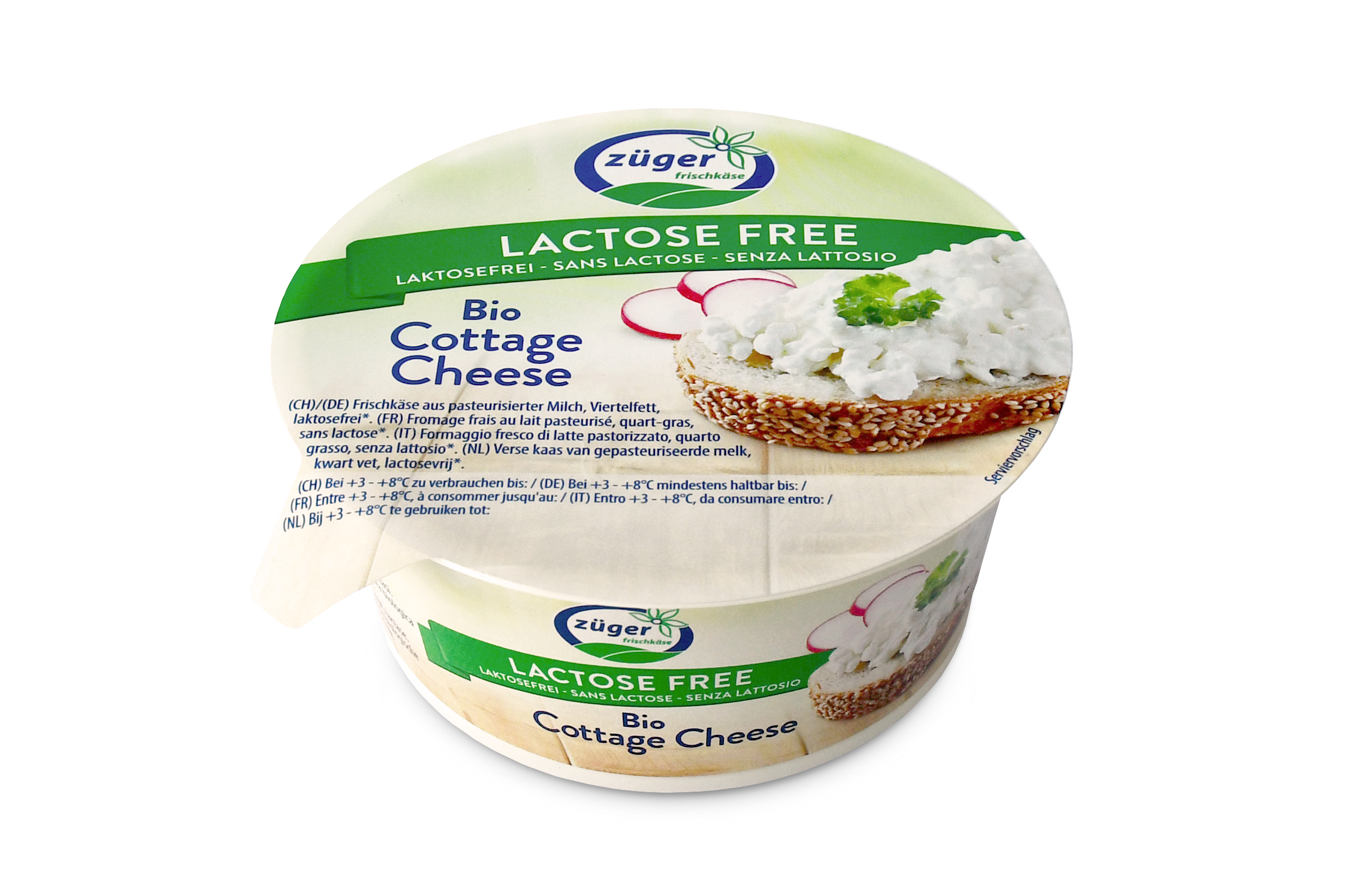 Zuger Organic Cottage Cheese Lactose Free Zuger Frischkase